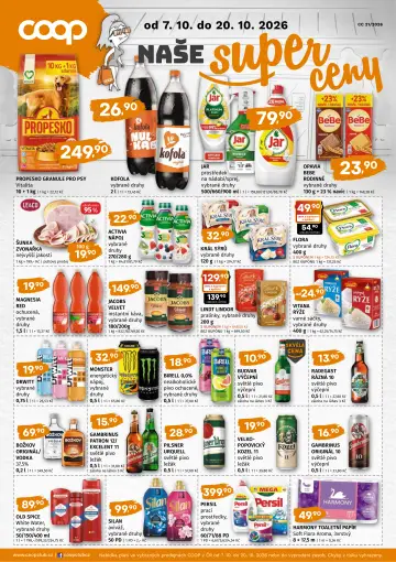 Titulní strana letáku COOP