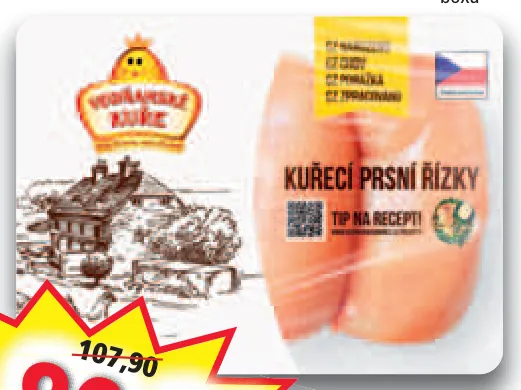 Vodňanské kuře Kuřecí prsní řízky