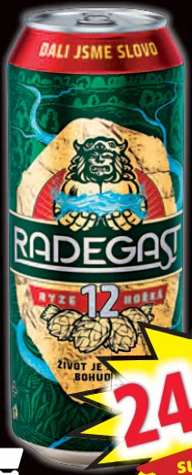 Radegast Ryze hořká 12 plech