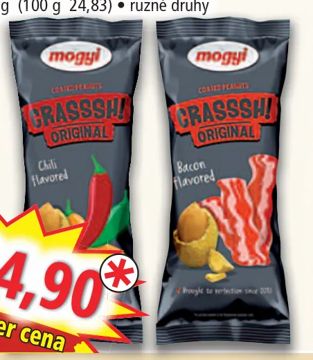 Mogyi Crasssh arašídy pražené v těstíčku