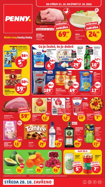 Titulní strana letáku Penny